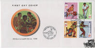 Papua Neuguinea Papua-Neuguinea - Nr. 832-35 FDC Commonwealth-Spiele, Kuala Lumpur -
