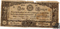 10 Kreuzer 1860 - Österreich - KuK Hauptmünzamt - minder erhalten -