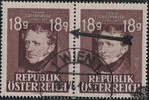 Österreich - Nr. 810 II o 18 Groschen 1947 75. Todestag von Franz Grillparzer -