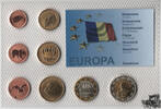 Andorra 0,01-2 Euro KMS - Probe - Rumänien 2007, Prestige Specimen Set -