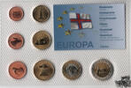 Dänemark 0,01-2 Euro KMS - Probe - Føroyar 2004, Prestige Specimen Set -