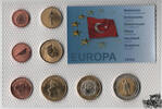Türkei 0,01-2 Euro KMS - Probe - Türkei 2008, Prestige Specimen Set -