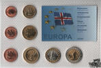 Island 0,01-2 Euro KMS - Probe - Island 2004, Prestige Specimen Set -