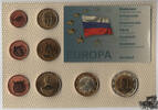 Russische Föderation 0,01-2 Euro KMS - Probe - Russland 2007, Prestige Specimen Set -