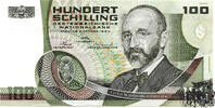 100 Schilling 1984 - 2.Republik, 2 Buchstaben am Anfang - sehr schön -