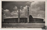 Deutschland Ansichtskarte - Berlin - Reichssportfeld, Eingang u. Olympiastadion -