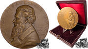 Österreich  Bronze-Medaille 1901 - 70. Geburtstag von Ernst Stückelberg, Maler f.stplfr.