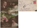 Zypern Ansichtskarte - Zypern - 1 Piaster König George V. Einzelfrankatur, Zensur 1919 -