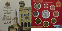 San Marino 1 Cent - 2 Euro Euro KMS 2006 - San Marino -