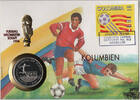 Kolumbien 1000 Francos Numisbrief Kolumbien - Fussball-WM 1994 -