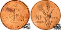 T&uuml;rkei 0,1 Lira 1970 10 Kuruş 1970 - Landw. Entwicklung, F.A.O. stplfr. 34.33 元  ＋  126.40 元 运费