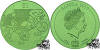 1 Dollar 1 Dollar 2017 - 200 Jahre Fahrrad, Samoa -