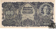 100 Schilling 1945 - 2.Republik, ohne WZ - SN 14 mm - sehr schön -