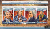 Togo  Togo 2016 Klbg. ** - 4 x 900 Fr - Deutsch-&ouml;sterreichische Komponis... 9.52 US$  +  61.58 US$ shipping