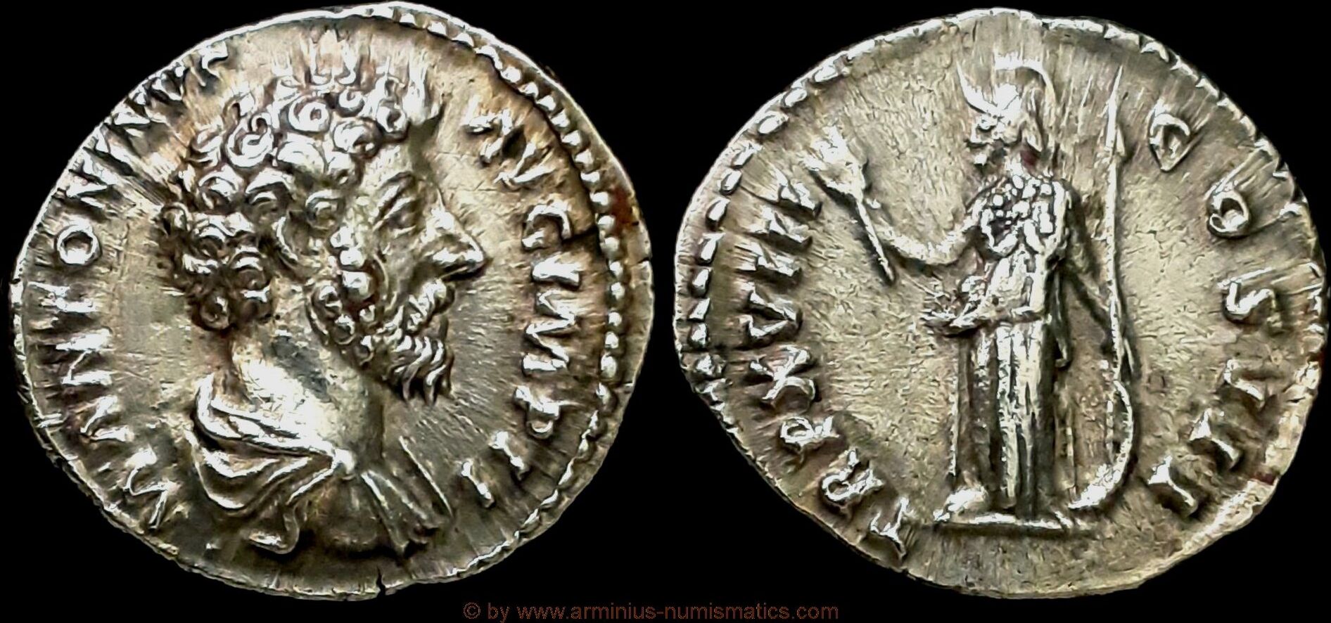 Roman Empire Denar 163-164 n. Chr. Marcus Aurelius nEF | MA-Shops