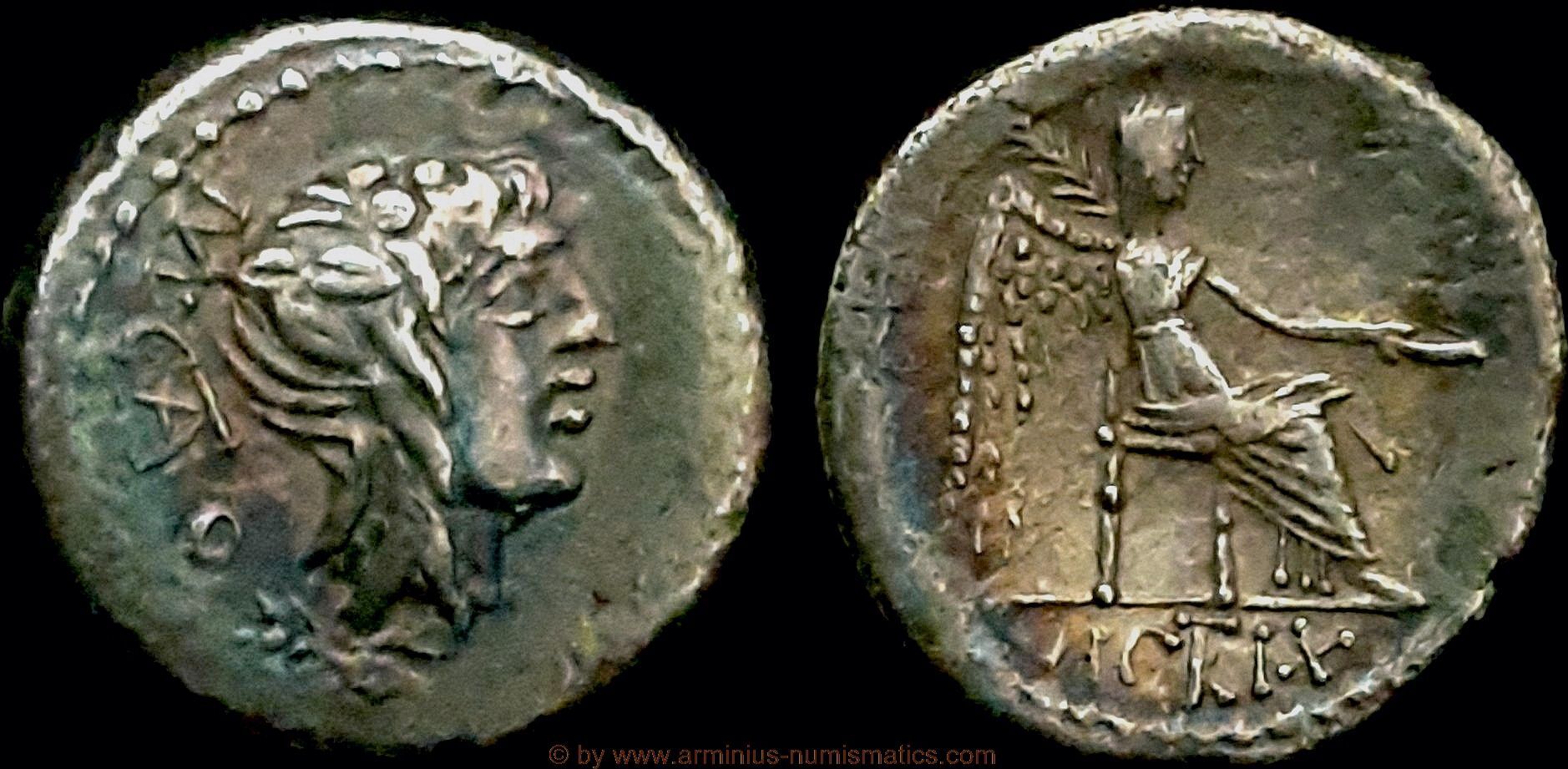 古代ローマ帝国 銀貨 真贋証明書付き 銀貨 | 投資用鑑定済み