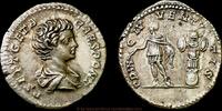Roman Empire Denar Geta as Caesar -