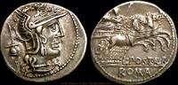 Roman Republic Denar moneyer Lucius Postumius Albinus -