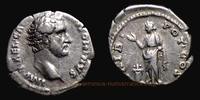 Roman Empire Denarius Antoninus Pius Caesar, Rome mint, Denarius, RIC 452a. -