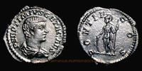 Roman Empire Denarius Geta Caesar, Rome mint, Denarius, RIC 34b. -