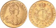 Römisch Deutsches Reich, Österreich 2 Souverain d´or 1758 Brüssel Maria Theresia 1740-1780 -