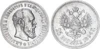 Russland 25 Kopeken 1894 St. Petersburg Zar Alexander III. 1881-1894 -