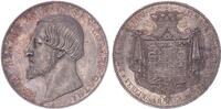 Doppeltaler 1854  Sachsen-Coburg-Gotha Herzog Ernst II. 1844-1893 vz+ mit schöner Patina