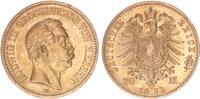 20 Mark 1873  Hessen Großherzog Ludwig III. 1848-1877 kl. Rdf., ss-vz