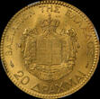 GREECE 20 Drachmai 1884 A George A NGC MS 64
