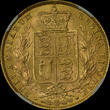 G.BRITAIN 1sovereign 1872 Victoria shield London NGC MS 66