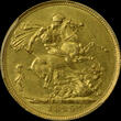 Great Britain sovereign 1825 George III Laureate Head AU55
