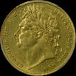 Great Britain sovereign 1825 George III Laureate Head AU55