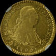 COLOMBIA ESCUDO 1805P JT Charles IV NGC AU 55