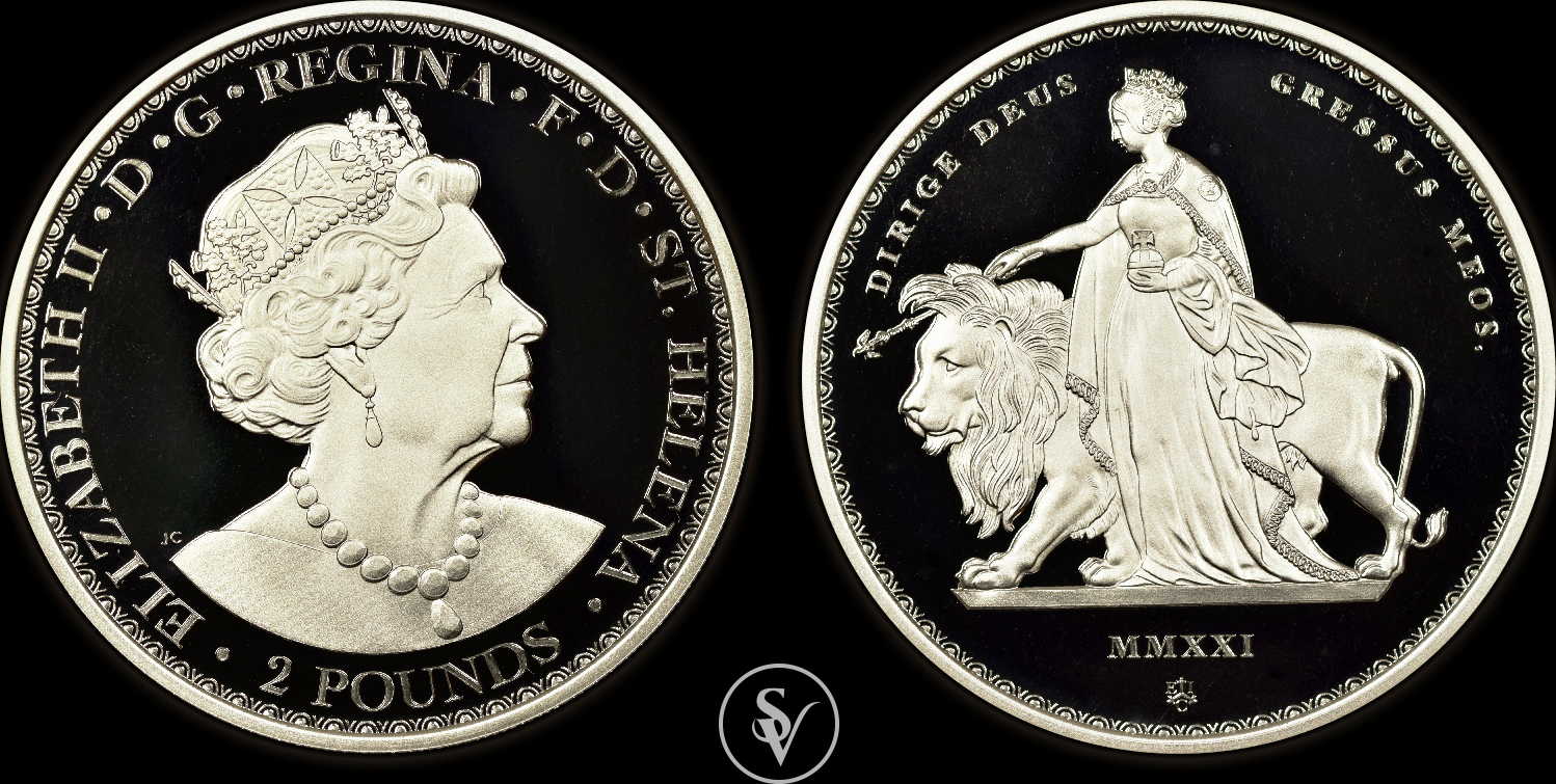 2021 Una and the Lion 銀貨 Great Britain 2 pounds Masterpiece 2021 Una & the Lion 2oz Silver