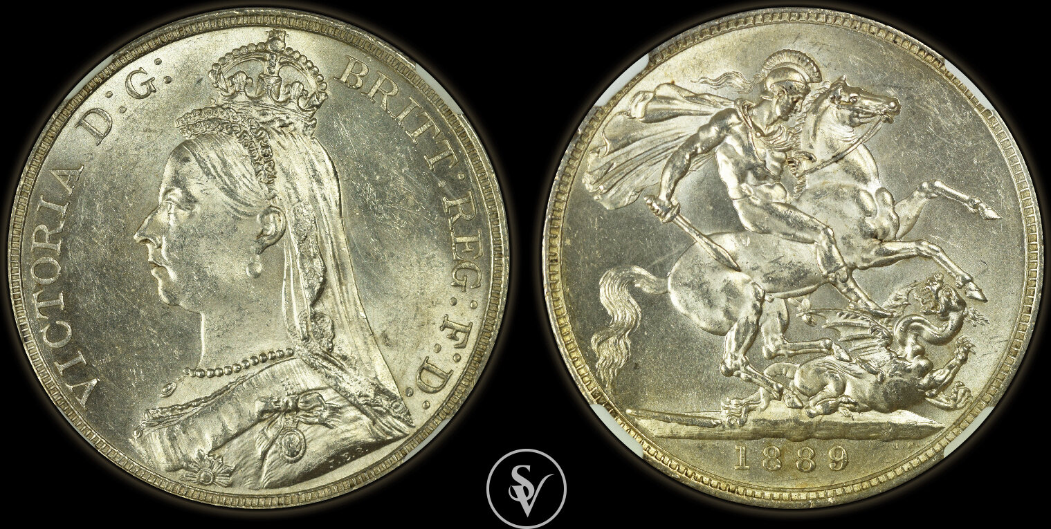 ⭕️希少　万年青　王冠 G.BRITAIN CROWN 1889 Victoria NGC MS 62 | MA-Shops