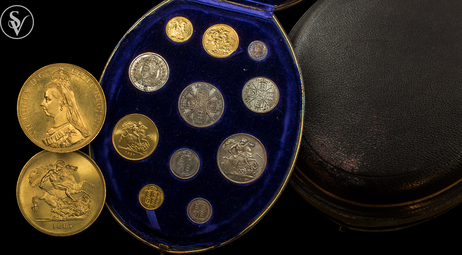 Great Britain 1887 Victoria Jubilee head 11 coin set gold