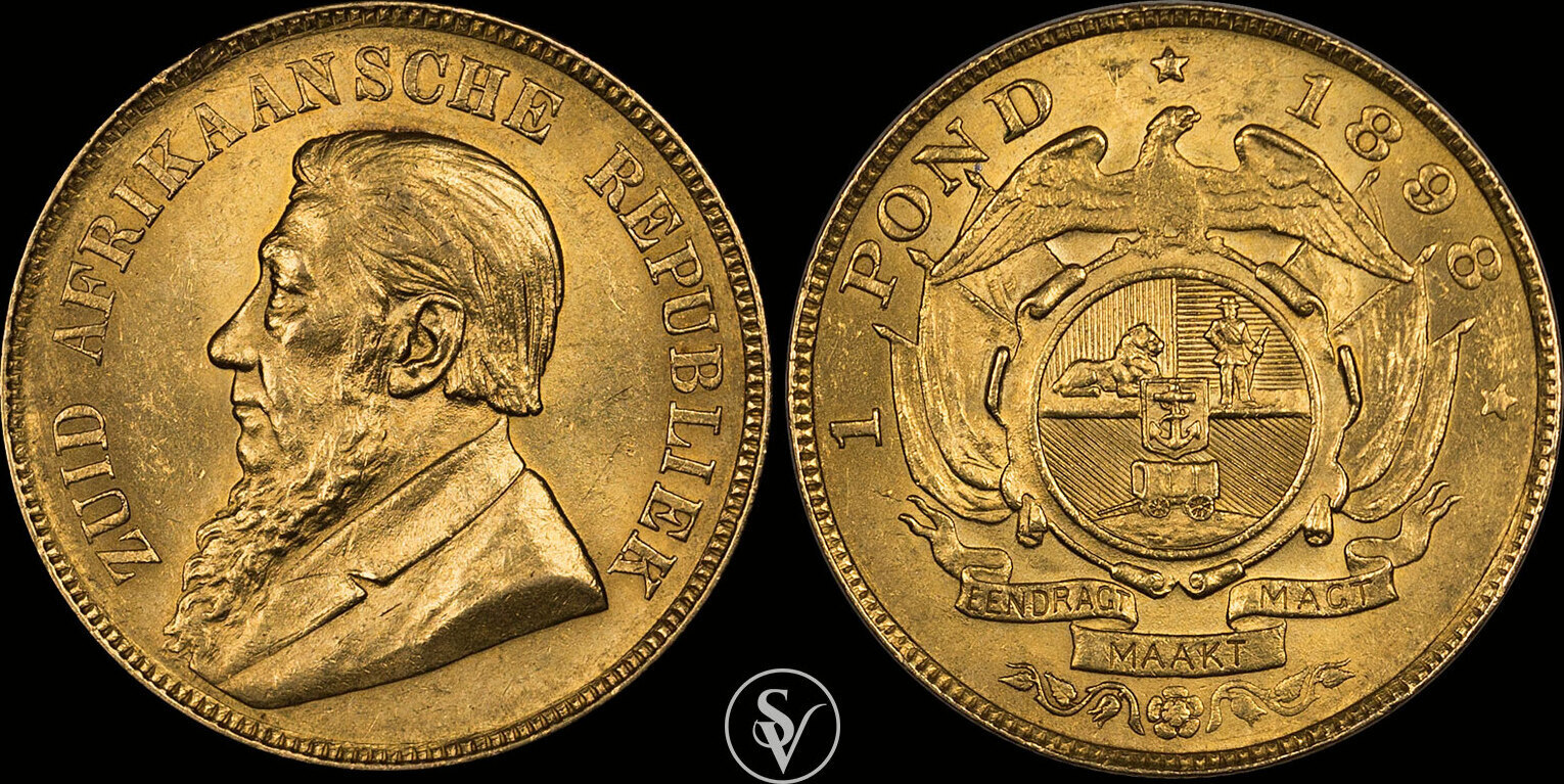 南アフリカ 1898年 1ポンド NGC MS62