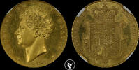 G.BRITAIN 1/2 half sovereign George IV proof -