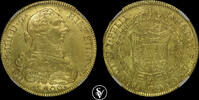 CHILE 8 Escudos 1800SO DA Charles IV NGC AU 55 4,249.67 US$  +  46.57 US$ shipping