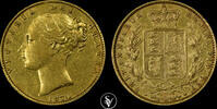Great Britain gold sovereign 1874 Victoria shield  52,460.60 元  ＋  337.25 元 运费