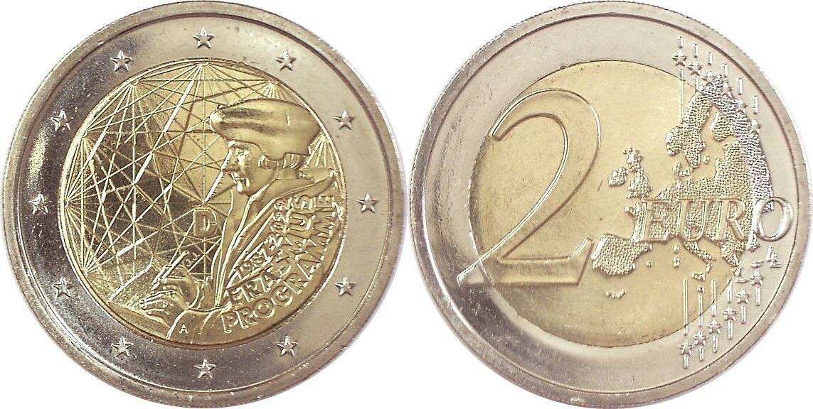 Deutschland, BRD, Germany 2 Euro 2022 (A) 35 Jahre ErasmusProgramm CH