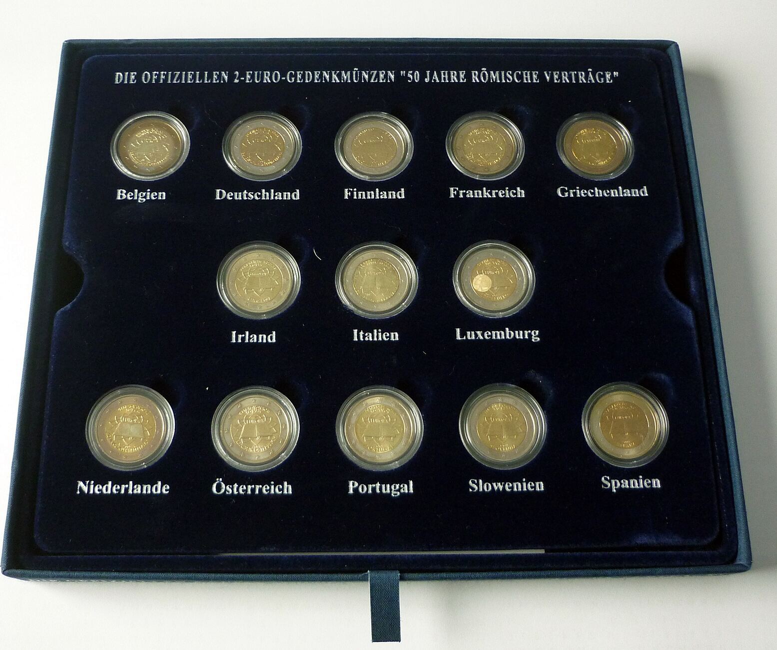 2 Euro Münze Luxemburg 2007 Wert 13 x 2 Euro 2007 Satz - 50 Jahre Römische Verträge zur Gründung der