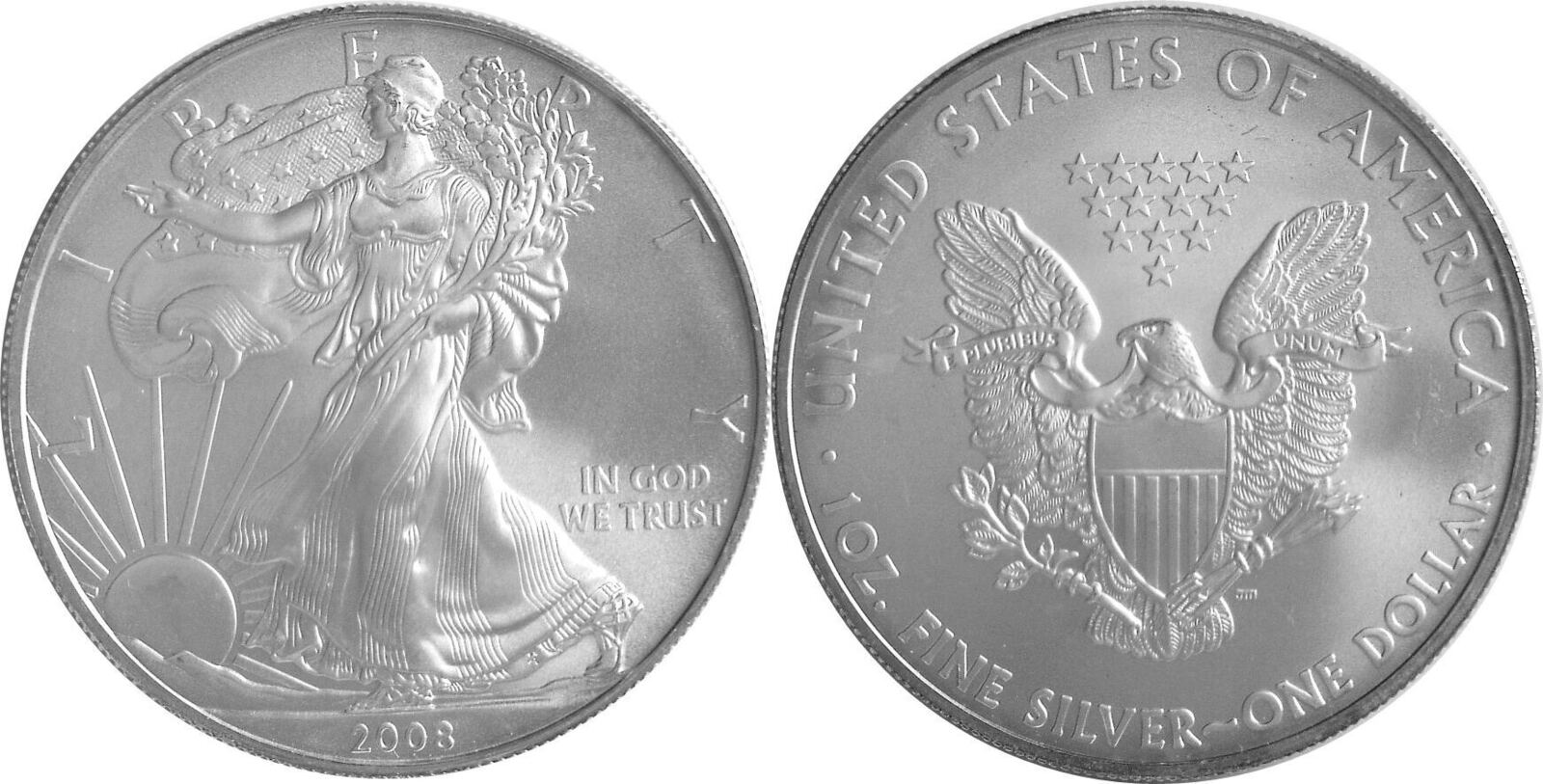 Amerika Vereinigte Staaten USA 1 Dollar 2008 1 Oz American Eagle CH amerika-vereinigte-staaten-usa-1-dollar-2008-1-oz-american-eagle-ch