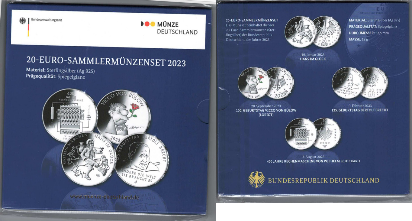 20 Euro Munzen 2023 Ausgabetermine