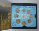 San Marino 3,88 € + 5 Euro 2003 offizieller Kursmünzensatz BU im BliBUer mit Umverpackung
