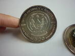 Ruanda 500 Francs 2014 3 x 1 oz Jahr des Holzes mit dem Pferd (3D-Applikation) BU angelaufen, in Beutel, ohne Originalverpackung