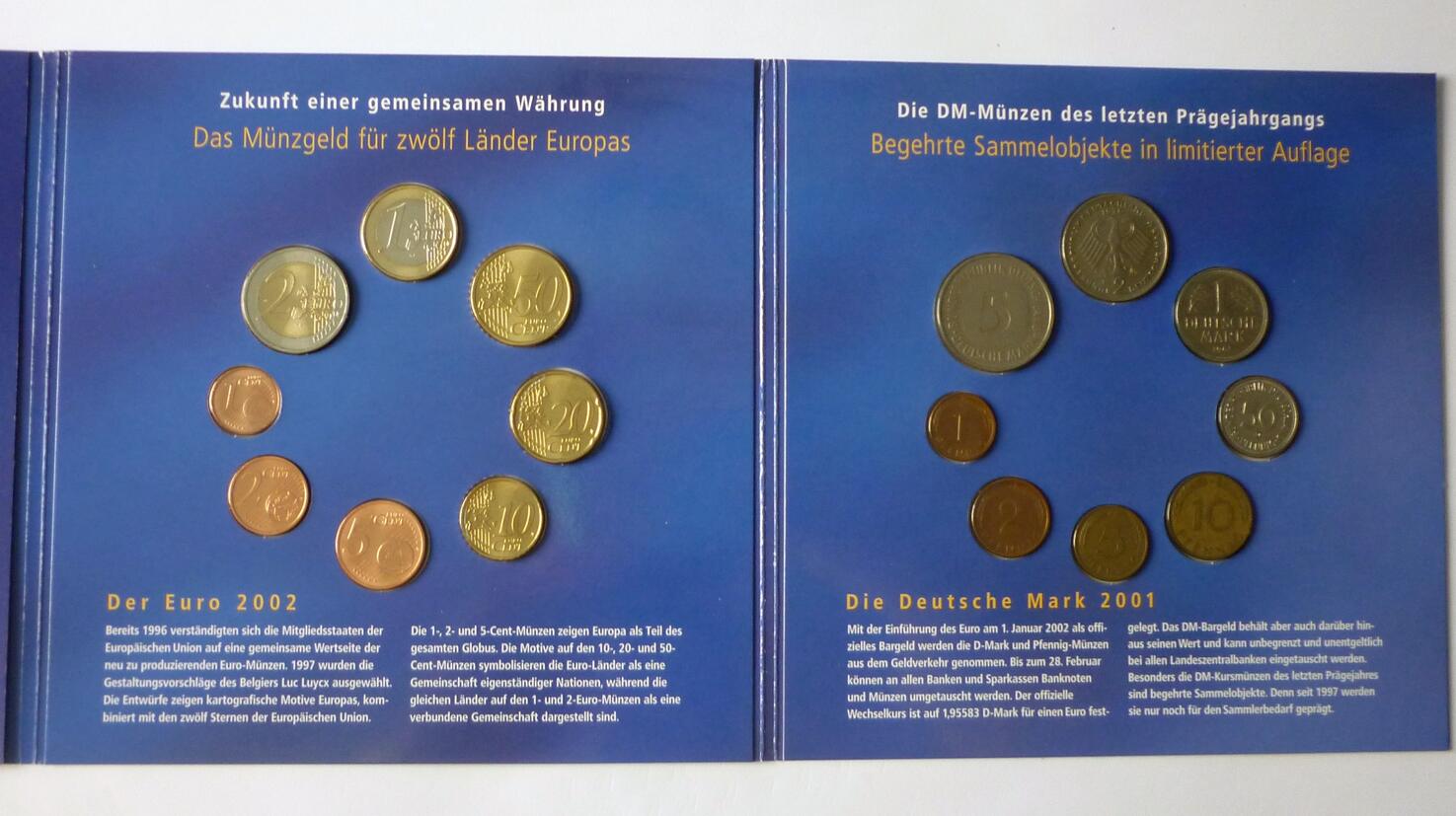 Deutschland, BRD, Germany DM Und Euro Kursmünzensatz Set - Der ...