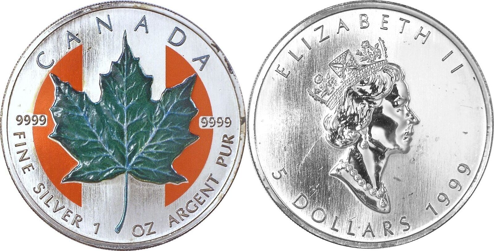 1999 Silver Maple online Leaf Canada