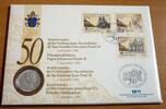 Vatikan, Vatikanstadt 500 Lire Numisbrief - 50. Jahrestag der Priesterweihe von Papst Johannes Paul II. -