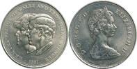 Großbritannien 1 Crown Hochzeit von Prinz Charles und Lady Diana Spencer -